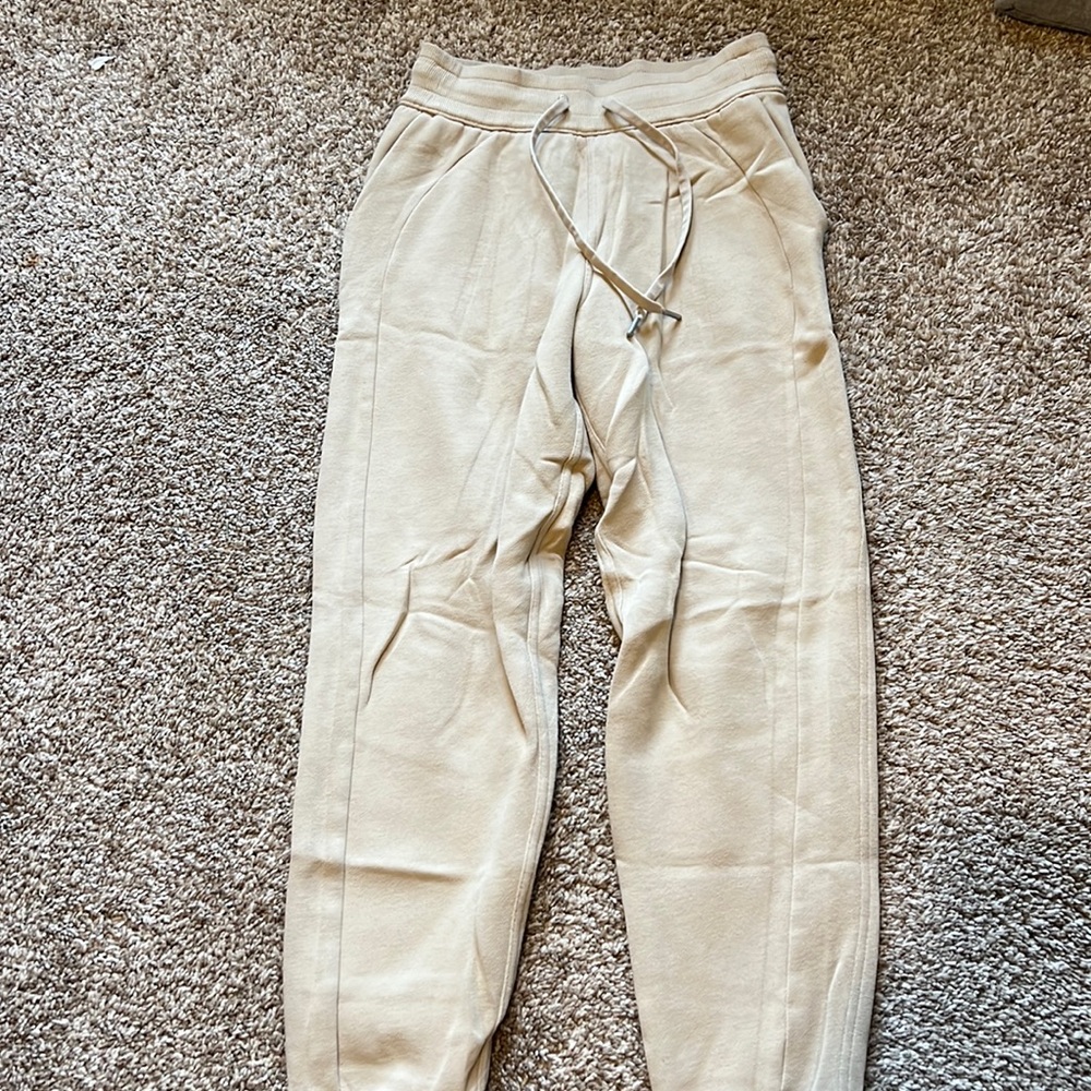 lululemon athletica Cream Track Jogger Pants